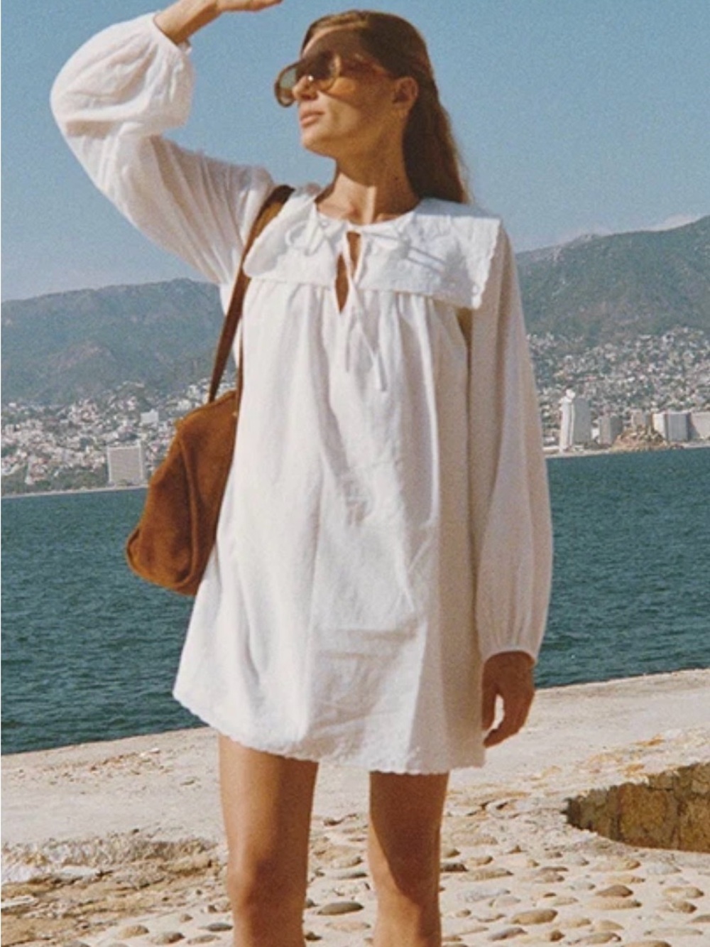 NWT Ciao Lucia Jonita White Cotton Voile Dress Size XS